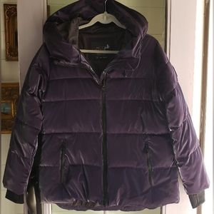 Arctic Expedition Puffer Coat, M/M, Irredescent purple, never used